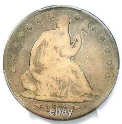 1874-CC Arrows Seated Liberty Half Dollar 50C Coin PCGS VG8 $2,150 Value