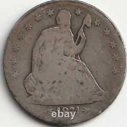 1874 s Seated Half Dollar #1118