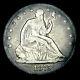 1875-cc Seated Liberty Half Dollar Silver. Nice Type Coin - #y091