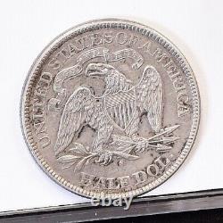 1875-S Liberty Seated Half Dollar AU Details (#43166)