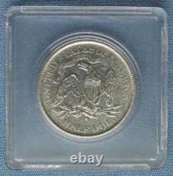 1875 S Seated Liberty Half Dollar (50C cleaned)