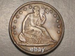 1875 S Seated Liberty Half Dollar (XF & Attractive)