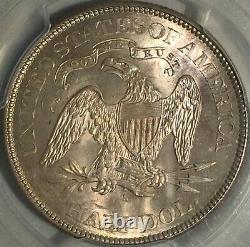 1875-S Seated Liberty Half == MS-64 PCGS == Light Toning over Satin Surfaces=