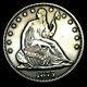 1875 Seated Liberty Half Dollar Silver - Stunning Details Type Coin - #p779