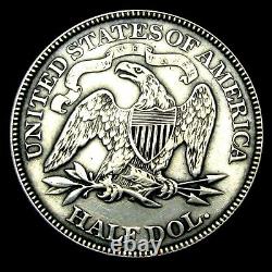 1875 Seated Liberty Half Dollar Silver - Stunning Details Type Coin - #P779