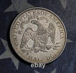 1875 Seated Liberty Silver Half Dollar Collector Coin Free Shipping