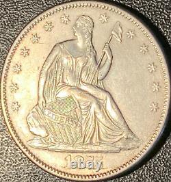 1875-s Liberty Seated Silver Half Dollar (wb-103) The Conditionally Rare Wb-1