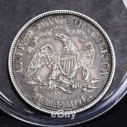1876-CC Liberty Seated Half Dollar Ch XF (#32201)