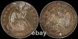 1876 CC Liberty Seated Half Dollar Color Toner Old US Type Coin Silver FLAWS