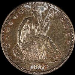 1876 CC Liberty Seated Half Dollar Color Toner Old US Type Coin Silver FLAWS