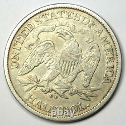 1876-CC Seated Liberty Half Dollar 50C Carson City Coin VF / XF Details
