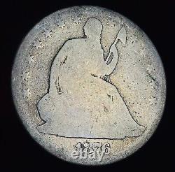 1876 CC Seated Liberty Half Dollar 50C Ungraded 90% Silver US Coin CC16911