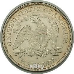 1876-S 50C Seated Liberty Silver Half Dollar UNC Condition Beautiful (080119)