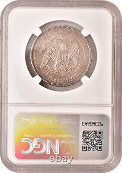 1876-S Seated Liberty Half Dollar 50C About Uncirculated NGC AU Details Cleaned