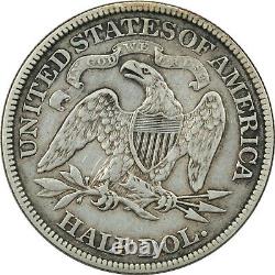 1876 Seated Liberty Half Dollar 50C, Very Fine VF