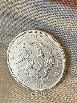 1876 Silver Seated Liberty Half Dollar Beautiful Stunning High Grade Rare