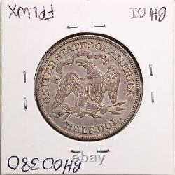 1877 50C Seated Liberty Half Dollar in XF Condition #BH00380
