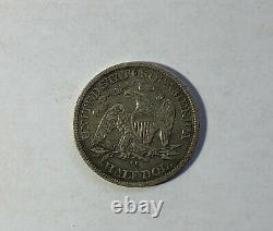 1877 CC Carson City Seated Liberty Silver Half Dollar 50c Coin