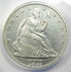 1877-CC Seated Liberty Half Dollar 50C Carson City Coin ANACS VF25 Details