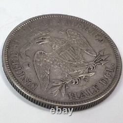 1877-S (AU) Seated Liberty Half Dollar 50C 90% SILVER