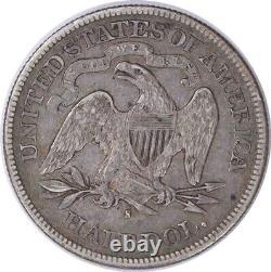 1877-S Liberty Seated Half Dollar EF Uncertified #320