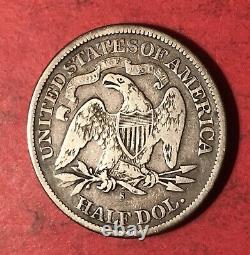 1877 S Seated Liberty Half Dollar 50C Silver Coin
