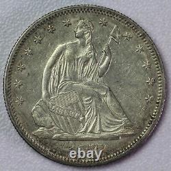 1877-S Seated Liberty Half Dollar UNC Details Cleaned