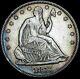 1877 Seated Liberty Half Dollar Silver - Nice Type Coin - #u014