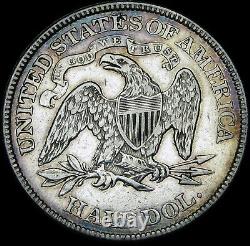 1877 Seated Liberty Half Dollar Silver - Nice Type Coin - #U014