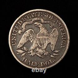1878 50c Seated Liberty Silver Half Dollar Attractive Patina Fine H2178