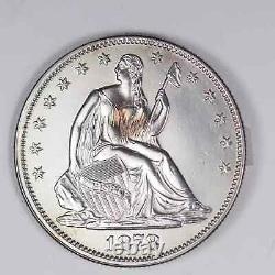 1878 Half Dollars Liberty Seated Proof Details Cleaned Mintage 800