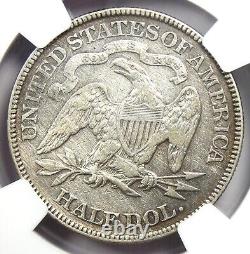 1879 Seated Liberty Half Dollar 50C Certified NGC VF Details Rare Date Coin