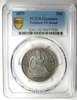 1879 Seated Liberty Half Dollar 50C Certified PCGS VF Details Rare Date Coin