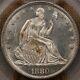 1880 Liberty Seated Half Dollar, Pcgs Ms62, Original & Flashy! Davidkahnrarecoins