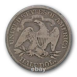 1881 50C Seated Liberty Half Dollar Good G Original Toned Key Date R352
