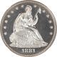 1881 Seated Liberty Half Dollar 50c, Ngc Proof 65 Cameo Nice White Coin