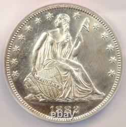 1882 Seated Liberty Half Dollar 50C Coin Certified NGC AU Details Rare Date