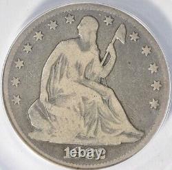 1882 Seated Liberty Half Dollar NGC G6 Rare Date Low Mintage 4400 50c