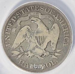 1882 Seated Liberty Half Dollar NGC G6 Rare Date Low Mintage 4400 50c