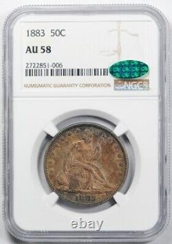 1883 Seated Liberty Half Dollar NGC AU 58 About Uncirculated CAC Approved