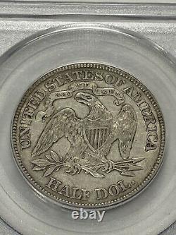 1888 Seated Liberty Silver Half Dollar 50c. Graded PCGS XF40, Nice White Coin