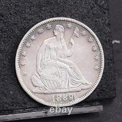 1889 Liberty Seated Half Dollar AU Details (#44549)