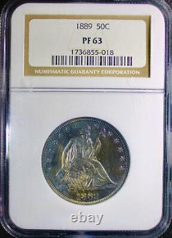 1889 Seated Liberty Half Dollar NGC PF-63 Proof 63