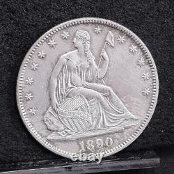 1890 Liberty Seated Half Dollar Unc Details (#44550)