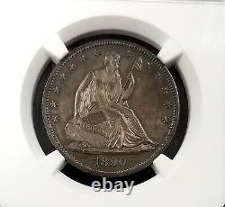 1890 Proof Seated Liberty Half Dollar graded PF 64 by NGC! Very nice toning