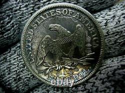 Beautiful 1853 Liberty Seated Silver Half Dollar United State Coin