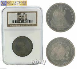 KEY DATE 1886 Seated Liberty Silver Half 50c Dollar NGC PF PR 66 Proof Coin