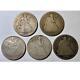 Lot Of 5 Seated Half Dollars 1854, 1859-o, 1869, 1876, 1876-s Good Coins #5601