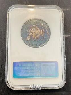 M13152- 1870 Proof Seated Liberty Half Dollar Ngc Pr63 Color- Old Fatty Holder