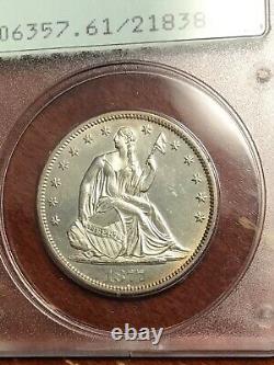 Pcgs Ms61 1877 S Seated Half Dollar Old Rattler Bright And Stunning